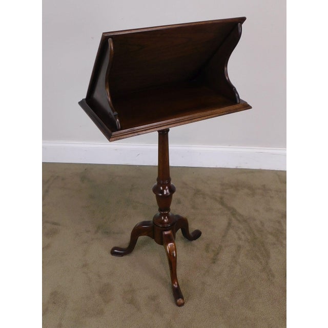 Quality Queen Anne Mahogany Pedestal Book Stand Chairish