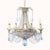 19th Century Italian Beaded Chandelier with Sapphire Blue Drops For Sale - Image 13 of 13
