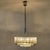 Cylindrical 3 Tier Ice Glass Chandelier attributed to Doria Leuchten, 1960s For Sale - Image 11 of 18