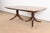 Brown Baker Furniture Style Georgian Banded Mahogany Double Pedestal Extension Dining Table, Newly Refinished For Sale - Image 8 of 13