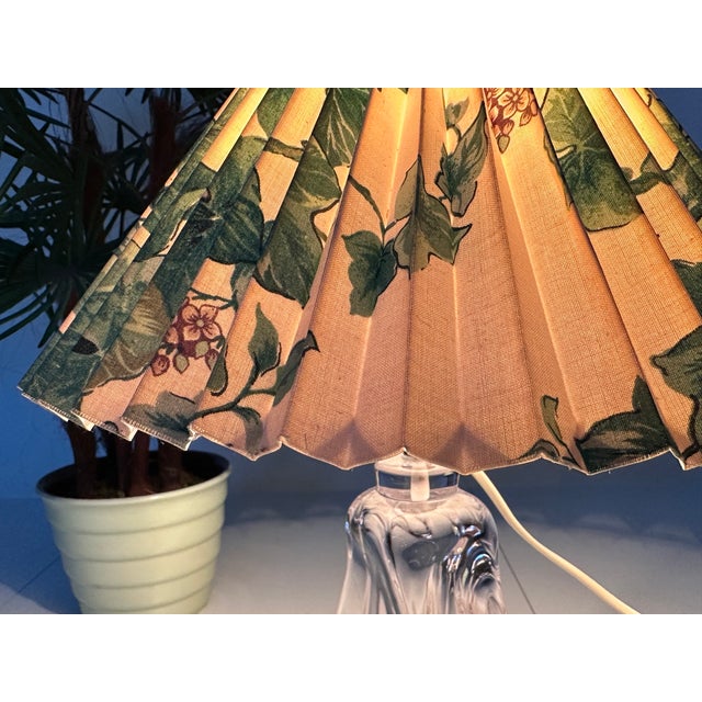 Sculptural Mouth-Blown Crystal Art Glass Table Lamp from Vannes Le Chatel, France, 1960s For Sale - Image 9 of 17