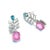 Bochic "Orient" Vintage Ruby, Topaz & Blue Appetite Earrings 18K Gold & Silver For Sale In New York - Image 6 of 18