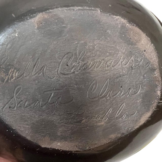 Black Native American Pottery From the Santa Clara Pueblo, Signed Stella Charavarria For Sale - Image 8 of 15