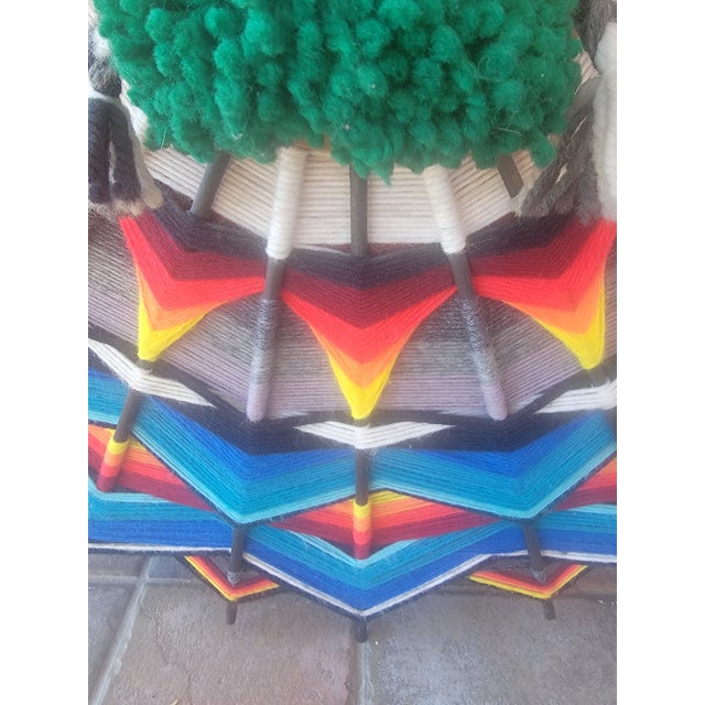 Vintage Ojo De Dios Hopi Hopk Dawa (Sun God) Signature Affixed For Sale - Image 10 of 10