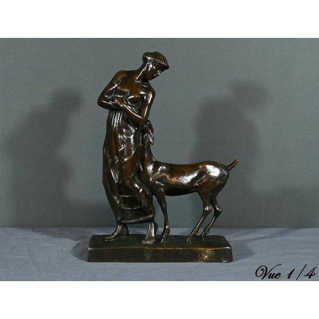 Bronze of Woman with the Fawn from Primavera, 1930 For Sale - Image 3 of 18