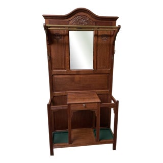 Antique Art Nouveau Wardrobe, 1910 For Sale