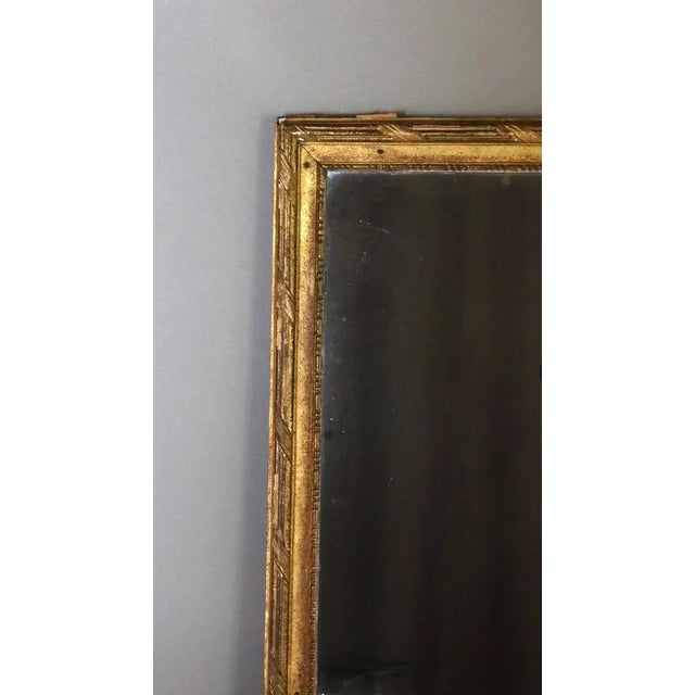 Large Gilded Wood Mirror, Late 18th Century-Early 19th Century For Sale - Image 4 of 10