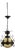 20th Century Brutalist Dutch Hammered Iron Pendant Lamp For Sale