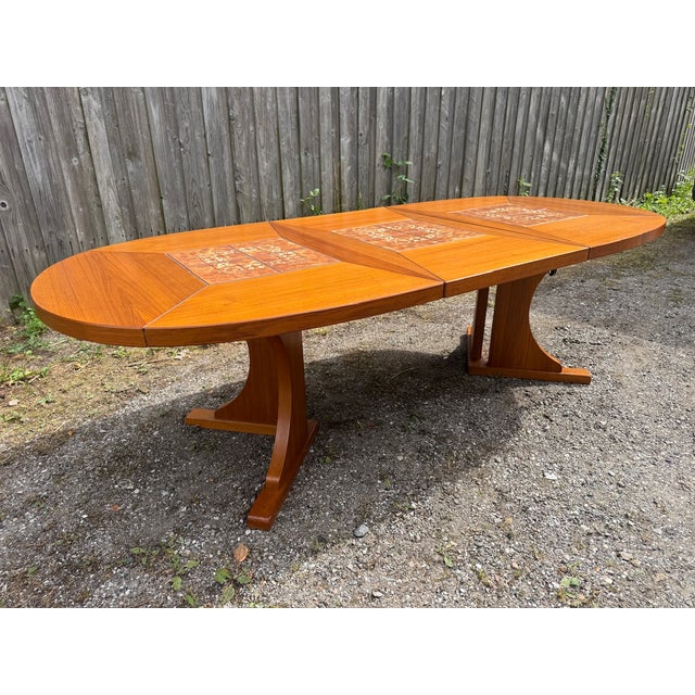 Mid-Century Danish Extendable Dining Table in Teak by Poul Herman Poulsen for Gangsø, 1970s For Sale - Image 6 of 9