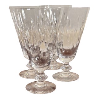 Mid 20th Century Duncan & Miller “Willow” Crystal Iced Tea Goblets –Set of 4 For Sale