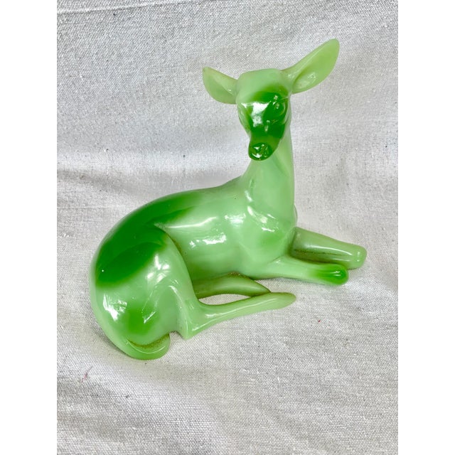 Vintage Green G Ruggeri Deer Figurine For Sale - Image 12 of 12