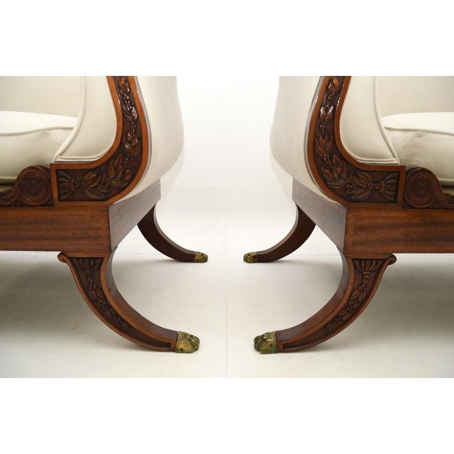 Large Vintage Regency Lounge Chairs, 1920, Set of 2 For Sale - Image 12 of 13