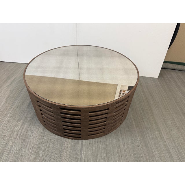 Brownstone Palmer Mirrored Coffee Table For Sale - Image 4 of 12