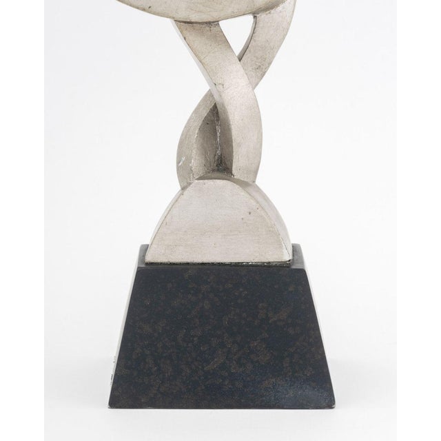 Wood Modernist Silvered Abstract Freeform Sculpture For Sale - Image 7 of 10