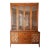 1960s Broyhill Premiere Brasilia “Diamond Head” Walnut China Hutch / Display Cabinet For Sale