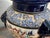 A striking vintage Asian Chinoiserie style majolica pottery temple ginger jar / covered urn. This substantial decorative...