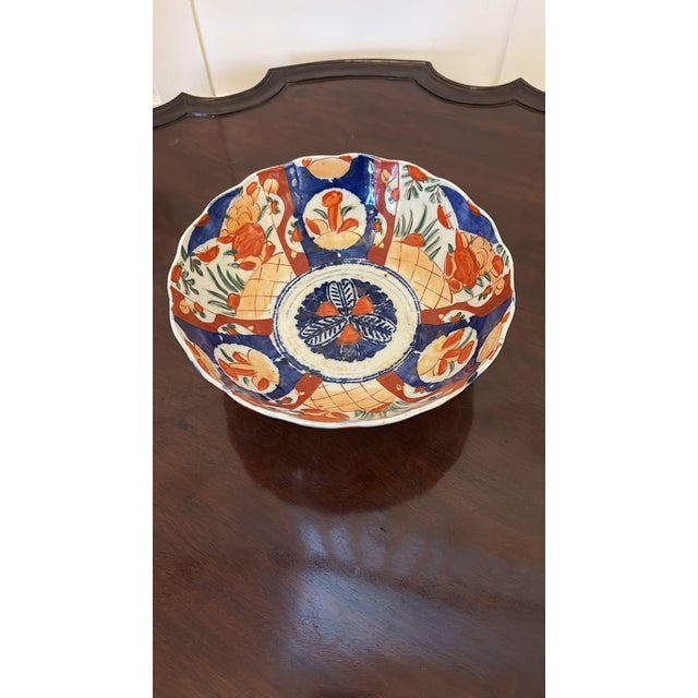 Late 19th Century Antique Japanese Imari Bowl, 1880 For Sale - Image 5 of 9