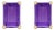 14K Yellow Gold 6x4MM Emerald Shaped Amethyst Solitaire Stud Earrings For Sale