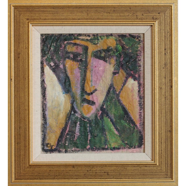 Florentine School Artist, Hidden Portraits XVIII, 1990s, Acrylic on Canvas, Framed For Sale - Image 10 of 10