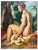 Charles Kvapil, The Bather, 1934, Oil on Board, Framed For Sale