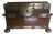 Late Victorian English Oak Silver Plated or Nickel-Plated Double Tea Caddy C. 1880-1900 For Sale