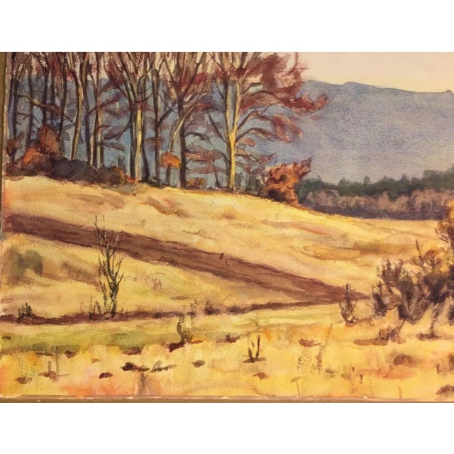 Blue Bender Fritz, Erdbach Breitscheid Central Hesse Landscape, 1961, Oil on Canvas For Sale - Image 8 of 13