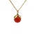 Modern Vintage Italian 18k Rose Gold Mediterranean Coral Sphere Pendant Necklace For Sale - Image 3 of 12