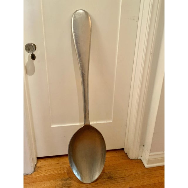 Mid-Century Modern Mid 20th Century Curtis Jere Oversized Metal Spoon For Sale - Image 3 of 9
