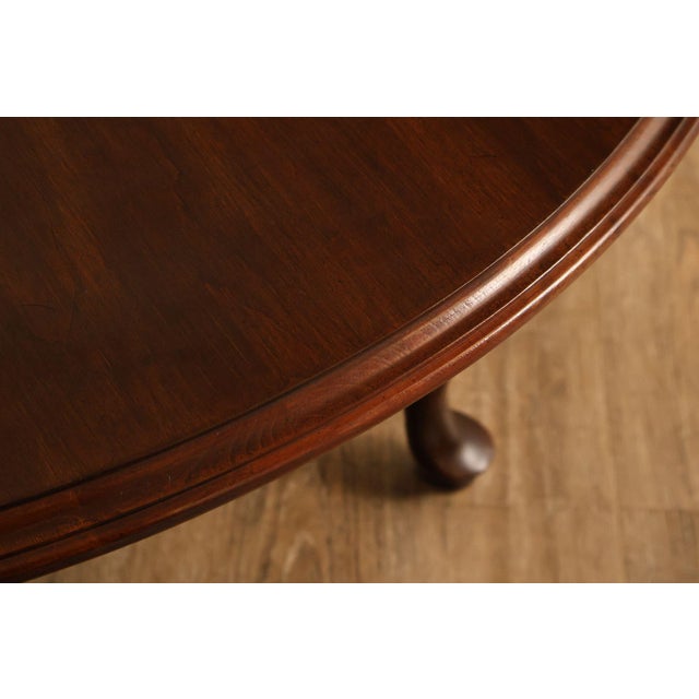Ethan Allen Queen Anne Style Cherry Drop Leaf Coffee Table For Sale - Image 15 of 18