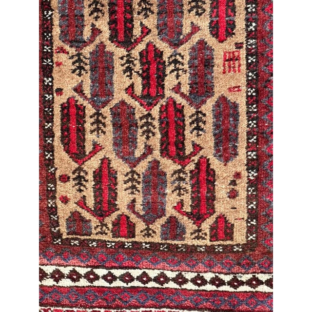 Textile Small Vintage Baluch Rug, 1950s For Sale - Image 7 of 14