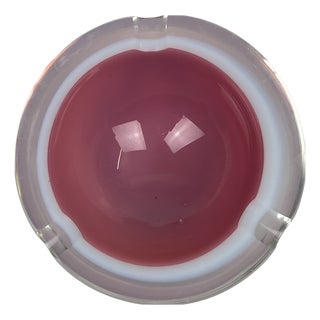 Sommerso Ashtray in Murano Glass from Made Murano Glass, 1970s For Sale