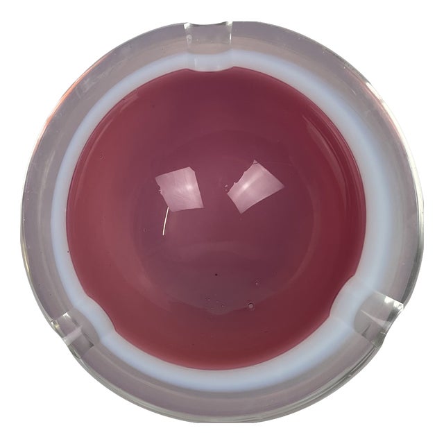 Sommerso Ashtray in Murano Glass from Made Murano Glass, 1970s For Sale