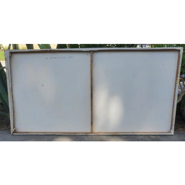 1946 "Joy of Living" Expressionist Figurative Oil Painting on Canvas by Ray Martinez For Sale - Image 12 of 12