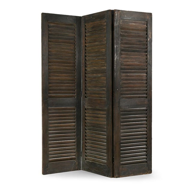 Vintage 3-Door Room Divider For Sale - Image 5 of 5