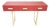 Red Murano Glass Console Table with Three Drawers and Brass Legs from Justfurnituress SRL For Sale