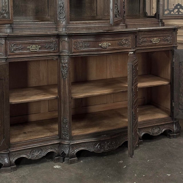 19th Century Country French Régence Liégeois Oak China Buffet For Sale - Image 18 of 18