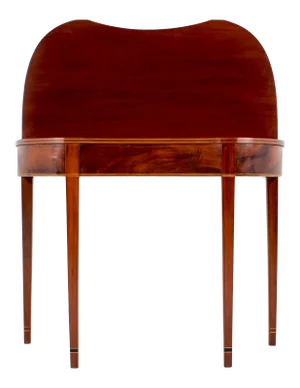 Philadelphia Hepplewhite Hollow Front Flip Top Game Table With Gated Leg