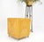 Wood Mid-Century Modern Reed Bamboo Rattan Square Cube Shape Planter Stand on Wheels For Sale - Image 7 of 12