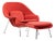 Eero Saarinen for Knoll Mid Century Womb Chair With Ottoman For Sale