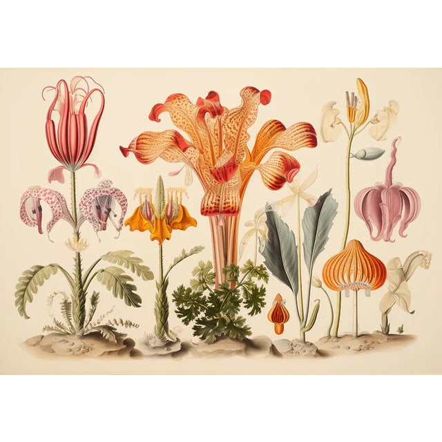13" X 9" 'Garden Flowers' Botanical Print, 'Hortus Floridus' Style, Unframed For Sale - Image 6 of 6