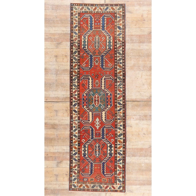 Late 19th Century Persian Karaja Heriz Rug, 03'07 X 11'10 For Sale - Image 10 of 10