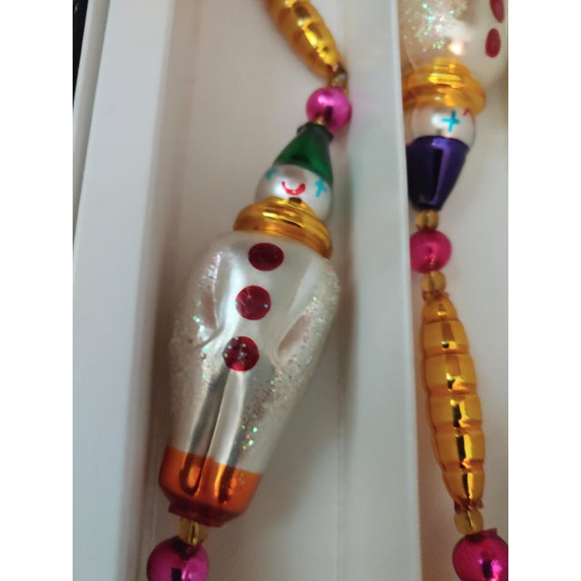 Vintage Christopher Radko Glass Ornament Garlands, 3 Boxed Sets For Sale - Image 4 of 9