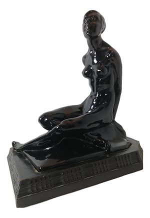 Figurative Ceramic Sculpture by Riccardo Gatti, Faenza, Italy, 1930s