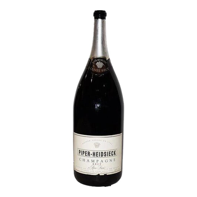 1970s Oversize Piper-Heidsieck Champagne Bottle For Sale