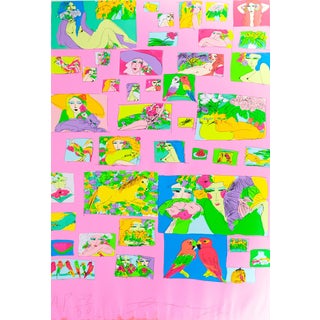 Walasse Ting, Things I Like (Rose), Screen Print For Sale
