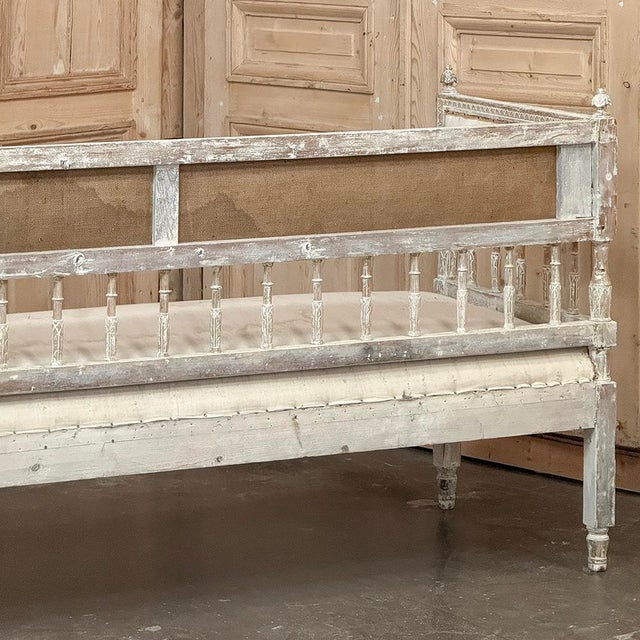 18th Century Swedish Gustavian Period Neoclassical Bench For Sale - Image 16 of 17