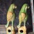 Pair of Vintage Sancai Glazed Parrot Figures – 11.8" Ceramic Bird Sculptures For Sale - Image 4 of 10