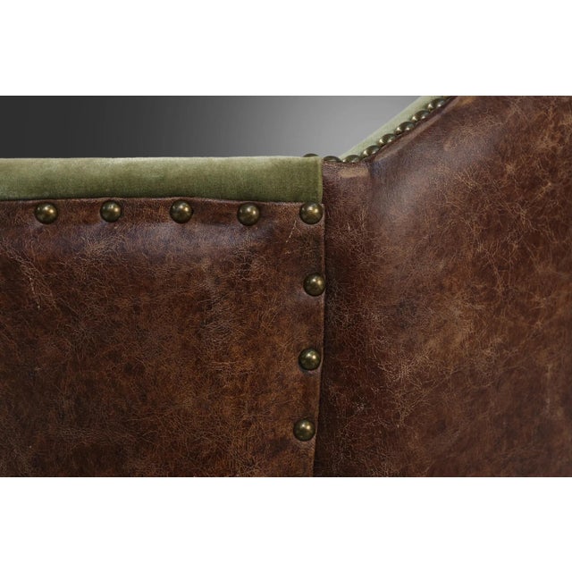 Art Deco Armchair in Leatherette For Sale - Image 5 of 10