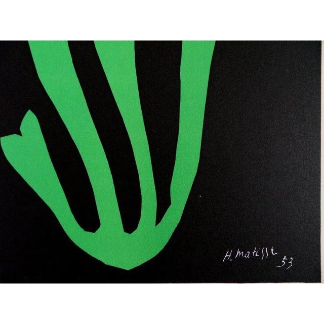 Henri MATISSE Fern Original lithograph on stone printed in the Mourlot Workshops Signed in the plate On Arches Vellum 38 x...