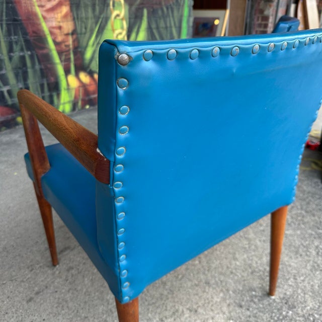 Mid-Century Modern Set of 4 Stow & Davis Arm Chairs Gibbings Style For Sale - Image 9 of 11